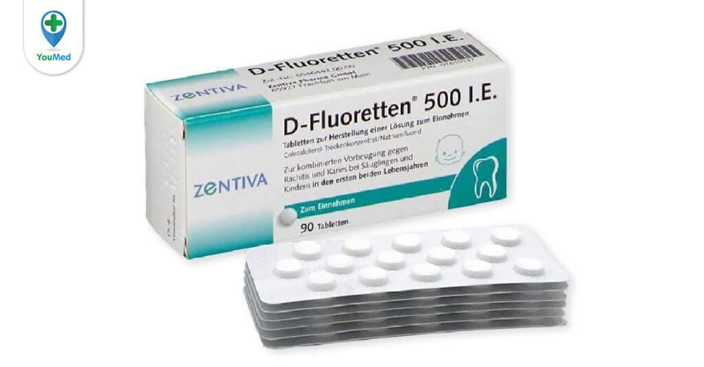 Vitamin D Fluoretten 500 IE có tốt không? Giá, thành phần và cách sử dụng hiệu quả