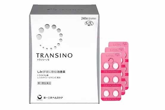 Thông tin về viên uống trị nám Transino Nhật Bản