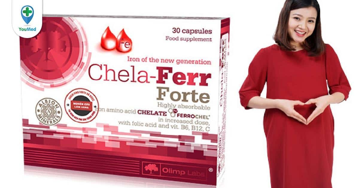 Thuốc sắt cho bà bầu Chela Ferr Forte có tốt không