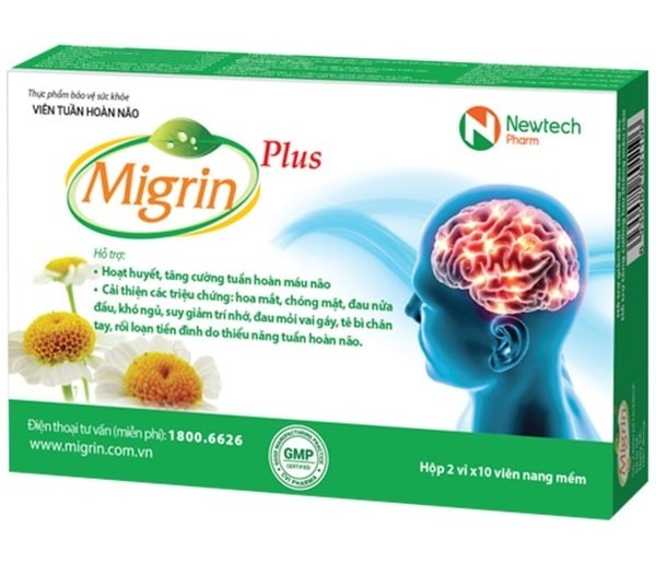Thông tin về sản phẩm tăng cường tuần hoàn não Migrin Plus