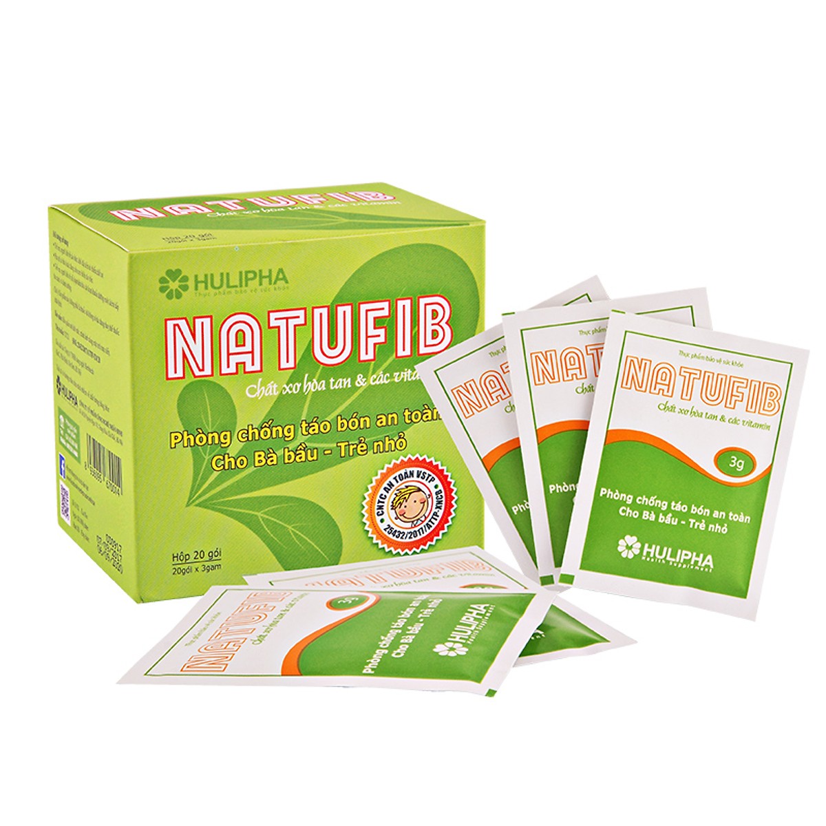 Cốm Natufib hỗ trợ điều trị chứng táo bón ở trẻ