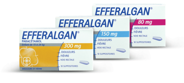 Efferalgan đặt hậu môn có 3 dạng phân liều khác nhau
