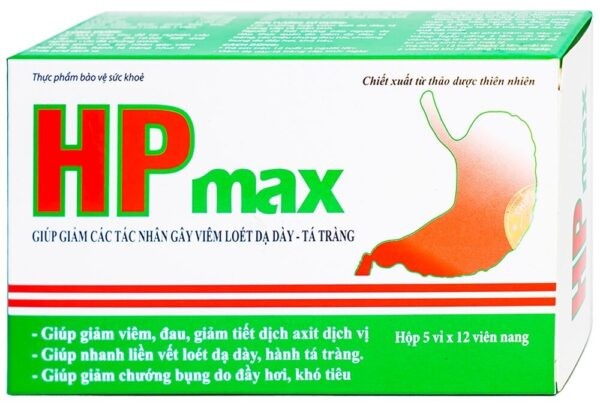 Viên uống HP Max giúp giảm các tác nhân gây bệnh viêm loét dạ dày