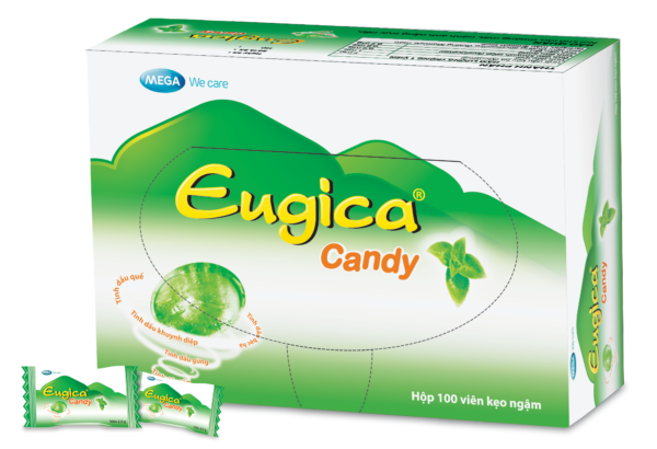 Hộp 100 viên kẹo thảo dược giảm ho Eugica