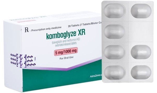 Thuốc Komboglyze XR điều trị đái tháo đường type 2