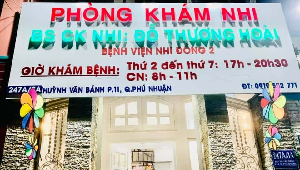Phòng khám của bác sĩ Đỗ Thương Hoài tọa lạc tại quận Phú Nhuận