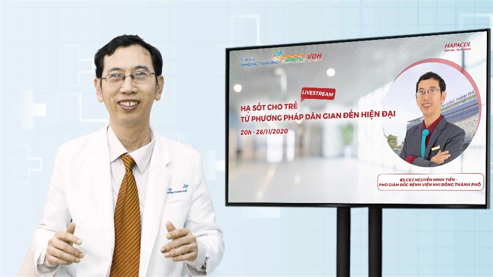 BS.CK2 Nguyễn Minh Tiến có hơn 20 năm kinh nghiệm trong lĩnh vực Nhi khoa