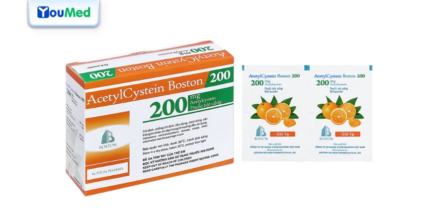 Acetylcystein 200 mg là thuốc gì? Công dụng, cách dùng và lưu ý