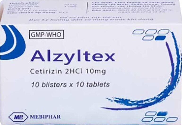 Alzyltex Mebiphar thuốc chống dị ứng thế hệ mới