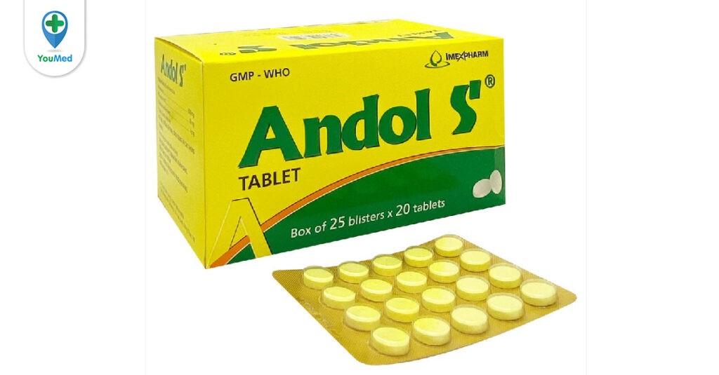 Andol S Imexpharm là thuốc gì? Công dụng, cách dùng và lưu ý khi dùng