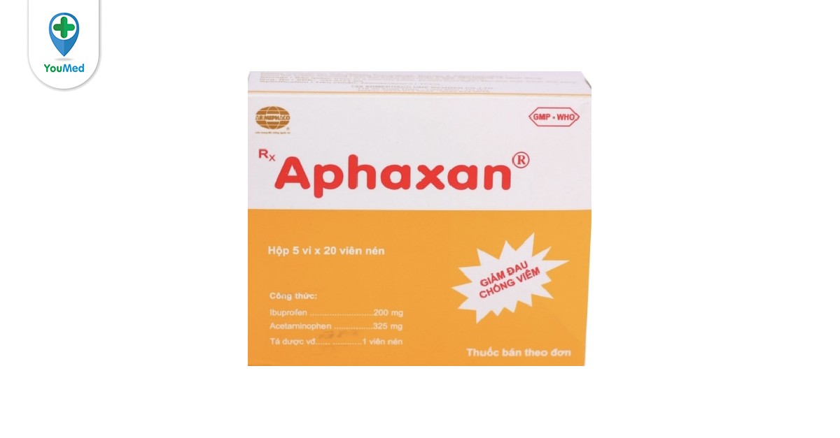 Thuốc giảm đau Aphaxan có tác dụng kháng viêm không?