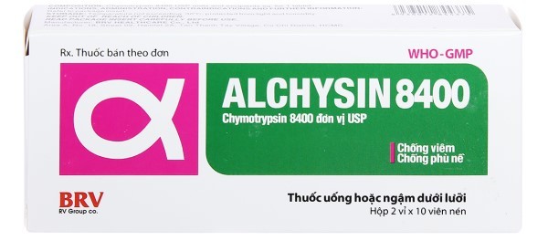Thuốc Alchysin 8400 là thuốc chỉ định dùng trong điều trị chống viêm, chống phù nề