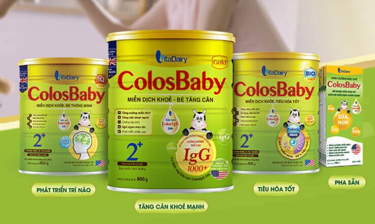 Sữa ColosBaby là sản phẩm chứa kháng thể IgG tốt cho sức đề kháng của bé