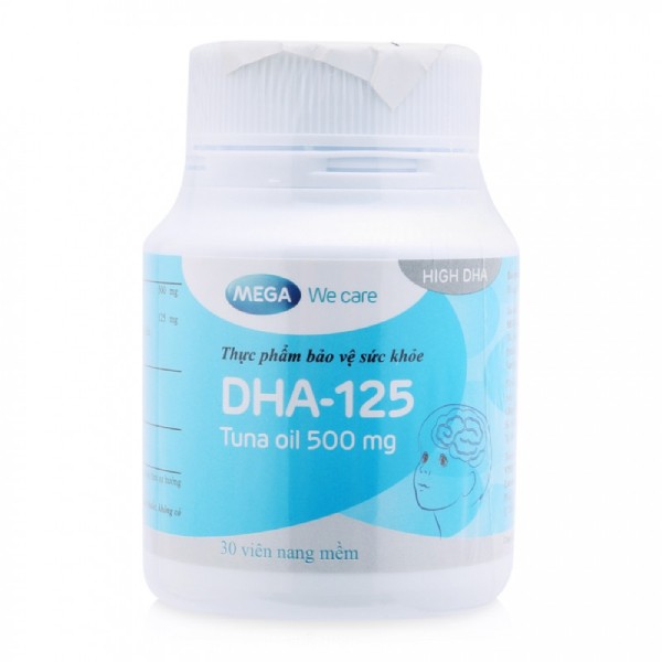 Dầu cá ngừ DHA 125 mega là thực phẩm chức năng bổ sung Omega - 3 hiệu quả