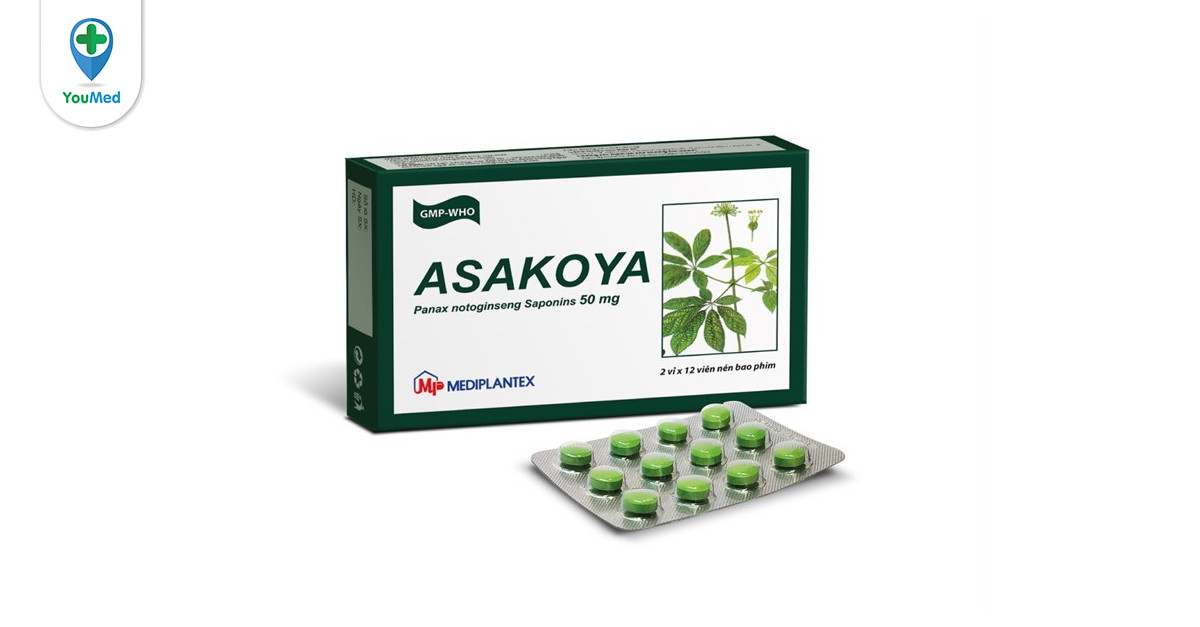 Thuốc Asakoya 100mg Mediplantex được sản xuất bởi công ty nào?
