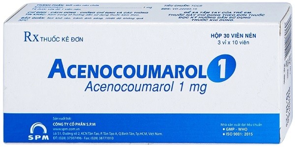 Acenocoumarol 1mg là thuốc chống đông máu, dùng để điều trị và ngăn ngừa bệnh nghẽn mạch