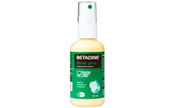 Betadine Throat Spray điều trị viêm họng