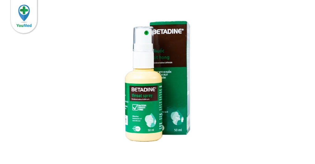Betadine Throat Spray là thuốc gì? Công dụng và lưu ý khi dùng