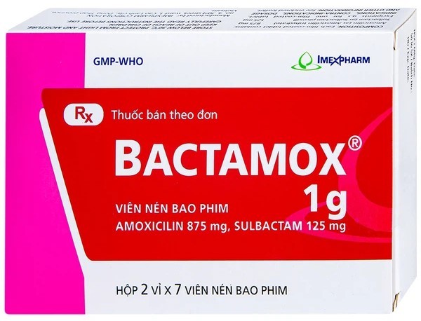 Thuốc Bactamox có dạng viên nén bao phim