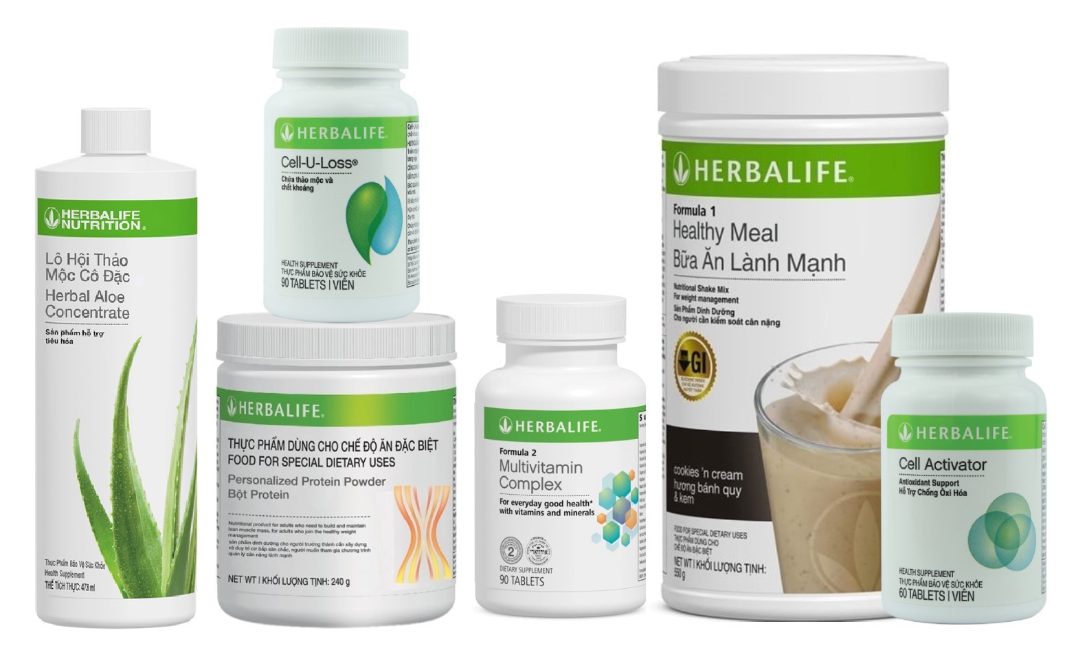 6 sản phẩm thuộc bộ Herbalife tăng cân