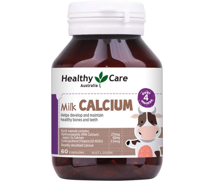 Bao bì mới của sản phẩm Kids Milk Calcium Healthy Care