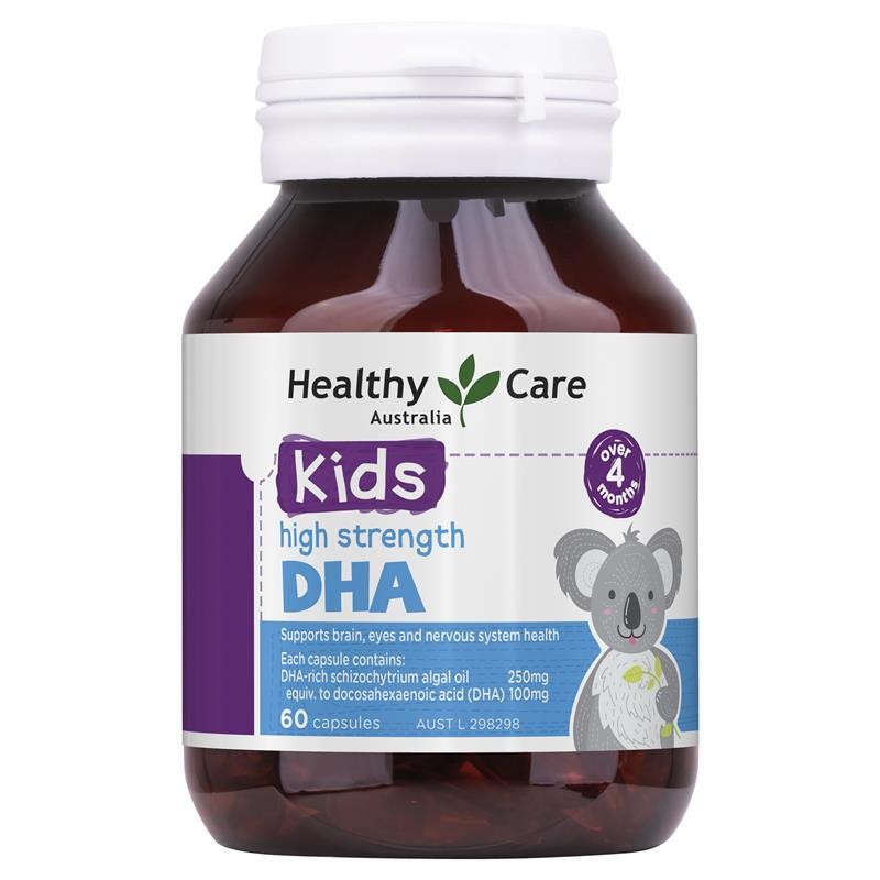 Viên uống Kid High Strength DHA Healthy Care là sản phẩm đến từ Úc