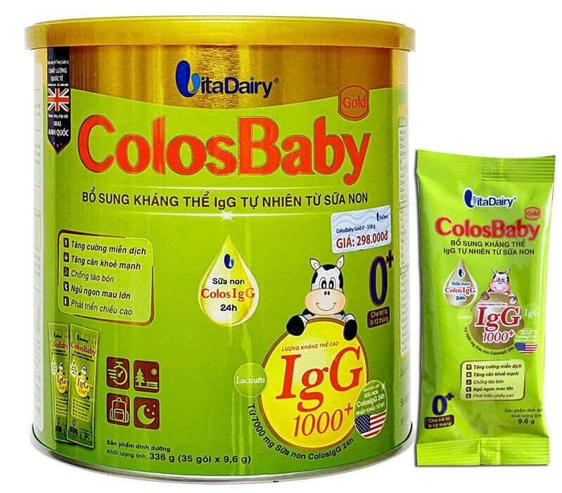 ColosBaby Gold 0+ dạng gói dành cho trẻ từ 1 - 12 tháng tuổi 