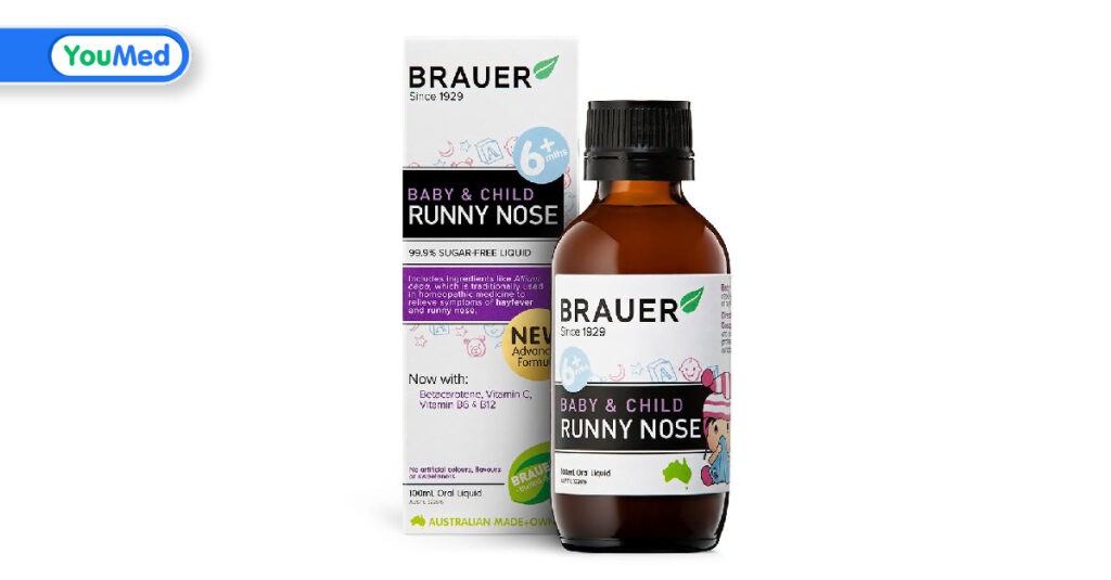 Siro trị sổ mũi cho bé Brauer Runny Nose có tốt không? Cần lưu ý gì khi sử dụng?