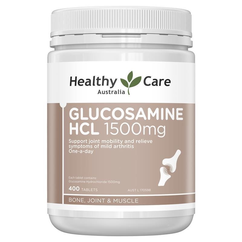 Glucosamine HCL 1500 mg là sản phẩm của thương hiệu Healthy Care đến từ Úc