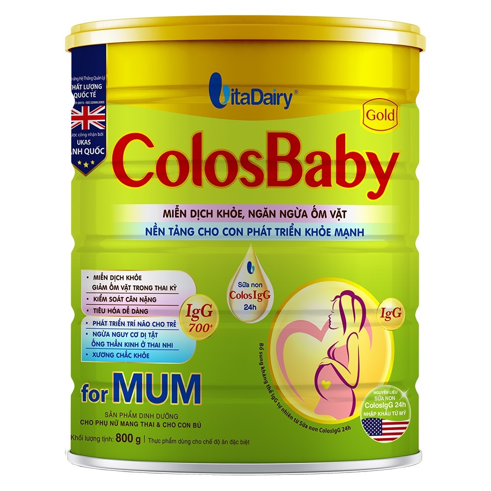 Sữa ColosBaby Gold for Mum là dòng sản phẩm dành cho đối tượng phụ nữ đang mang thai