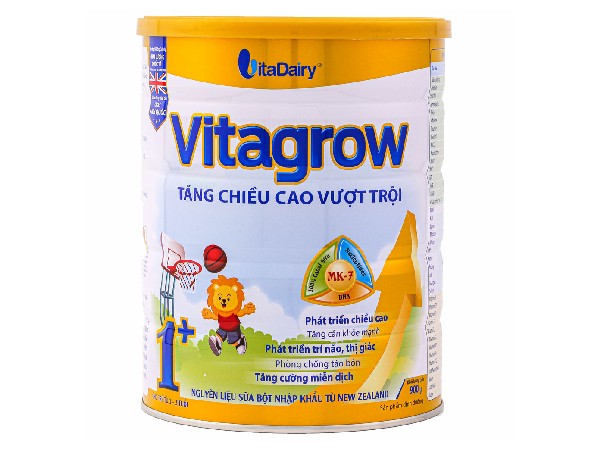 Người dùng có thể tìm mua Vitagrow ở dạng hộp thiếc với 2 lựa chọn khối lượng 400g và 900g