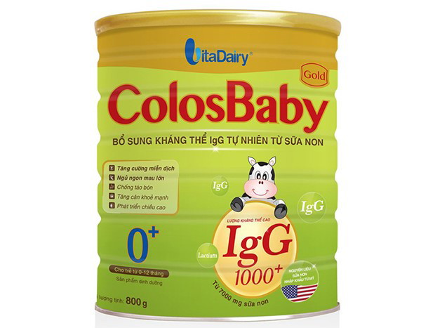 Sản phẩm ColosBaby Gold giúp tăng cường hệ miễn dịch, tăng cân, hỗ trợ tiêu hóa,… cho bé