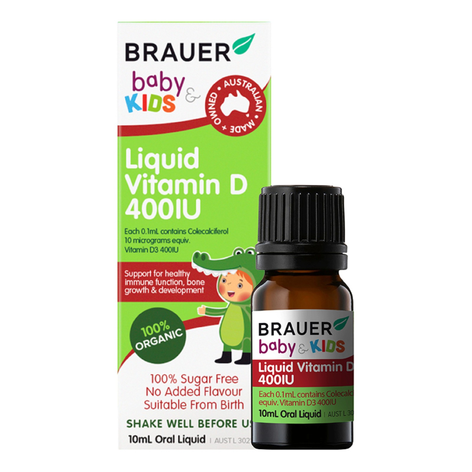 Siro Vitamin D Brauer giúp cung cấp vitamin D3 cho bé
