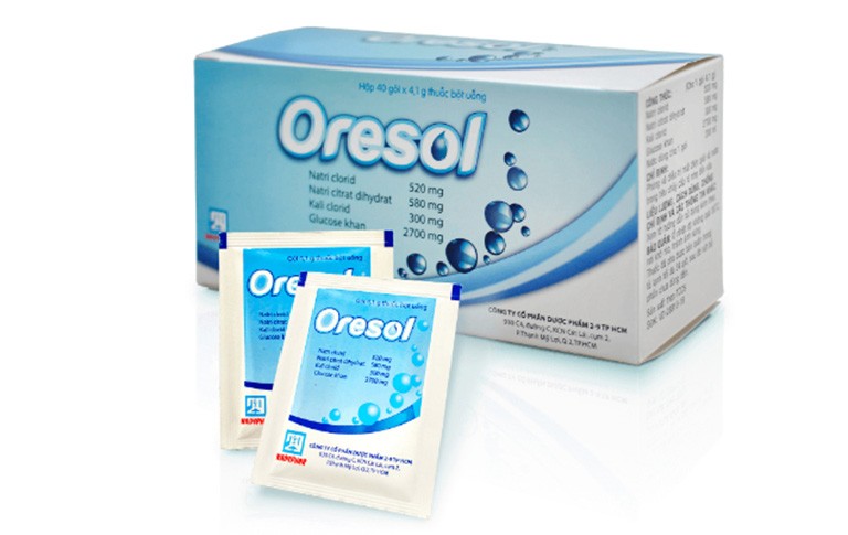 Oresol là một trong những loại dịch có thể bù nước và điện giải khi tiêu chảy