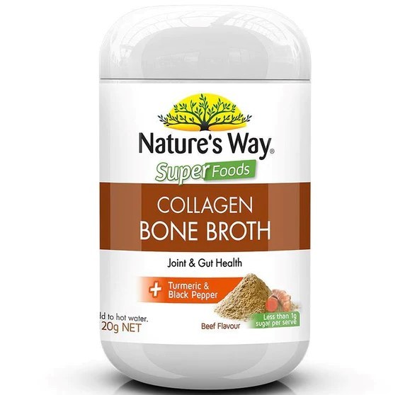 Collagen Bone Broth Nature's Way là sản phẩm bổ sung collagen dạng bột hòa tan