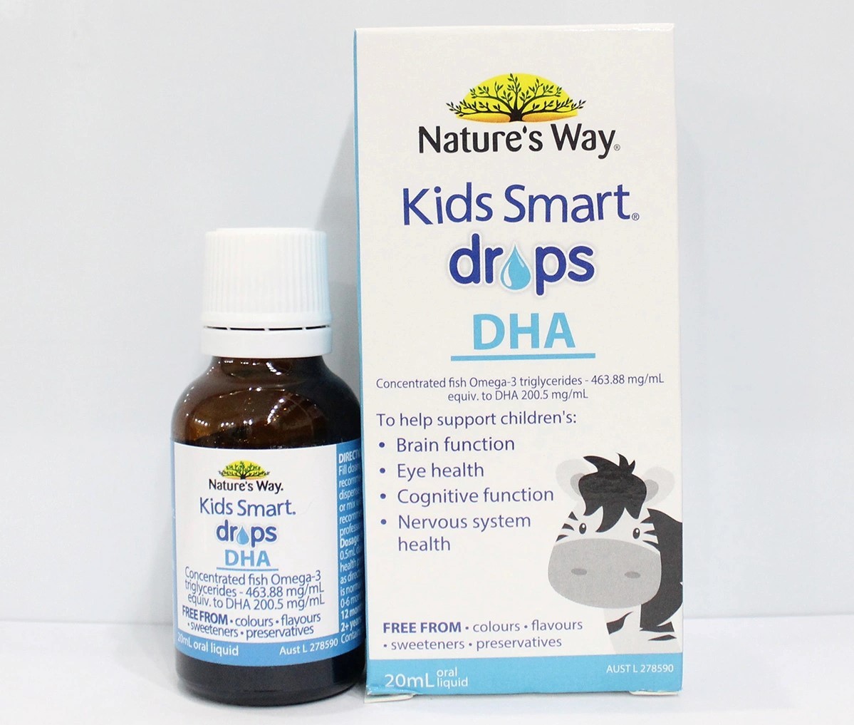 Kids Smart Drops DHA Nature's Way là sản phẩm bổ sung DHA dạng uống