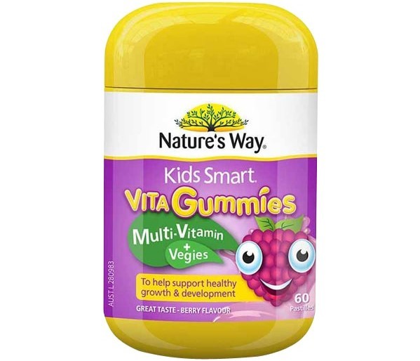 Kids Smart Vita Gummies Multivitamin Vegies cung cấp các vitamin cần thiết và chất dinh dưỡng từ rau củ