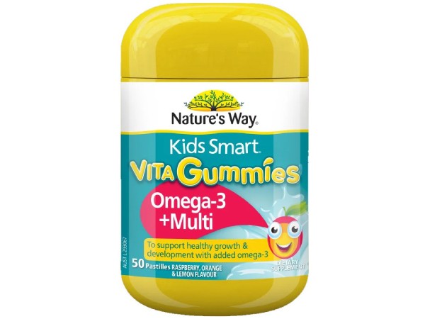 Kids Smart Vita Gummies Omega 3 + Multi có nguồn dưỡng chất omega 3 cùng các vitamin cần thiết cho cơ thể của trẻ nhỏ