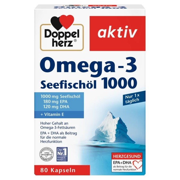 Sản phẩm Doppelherz Omega 3 1000 chứa 1000 mg dầu cá