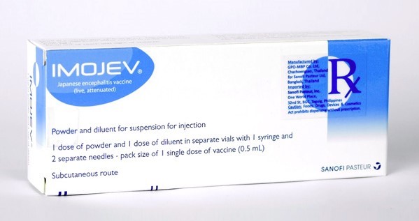 Vắc-xin Imojev được sản xuất bởi tập đoàn Sanofi Pasteur (Pháp)