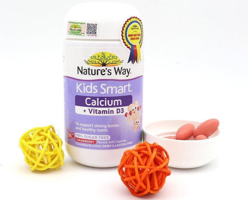 Kids Smart Calcium + Vitamin D3 của Nature's Way phù hợp với trẻ từ 6 tháng tuổi trở lên