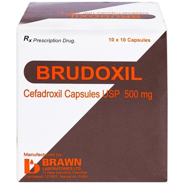 Brudoxil chứa hoạt chất Cefadroxil 500 mg của nhà sản xuất Ấn Độ