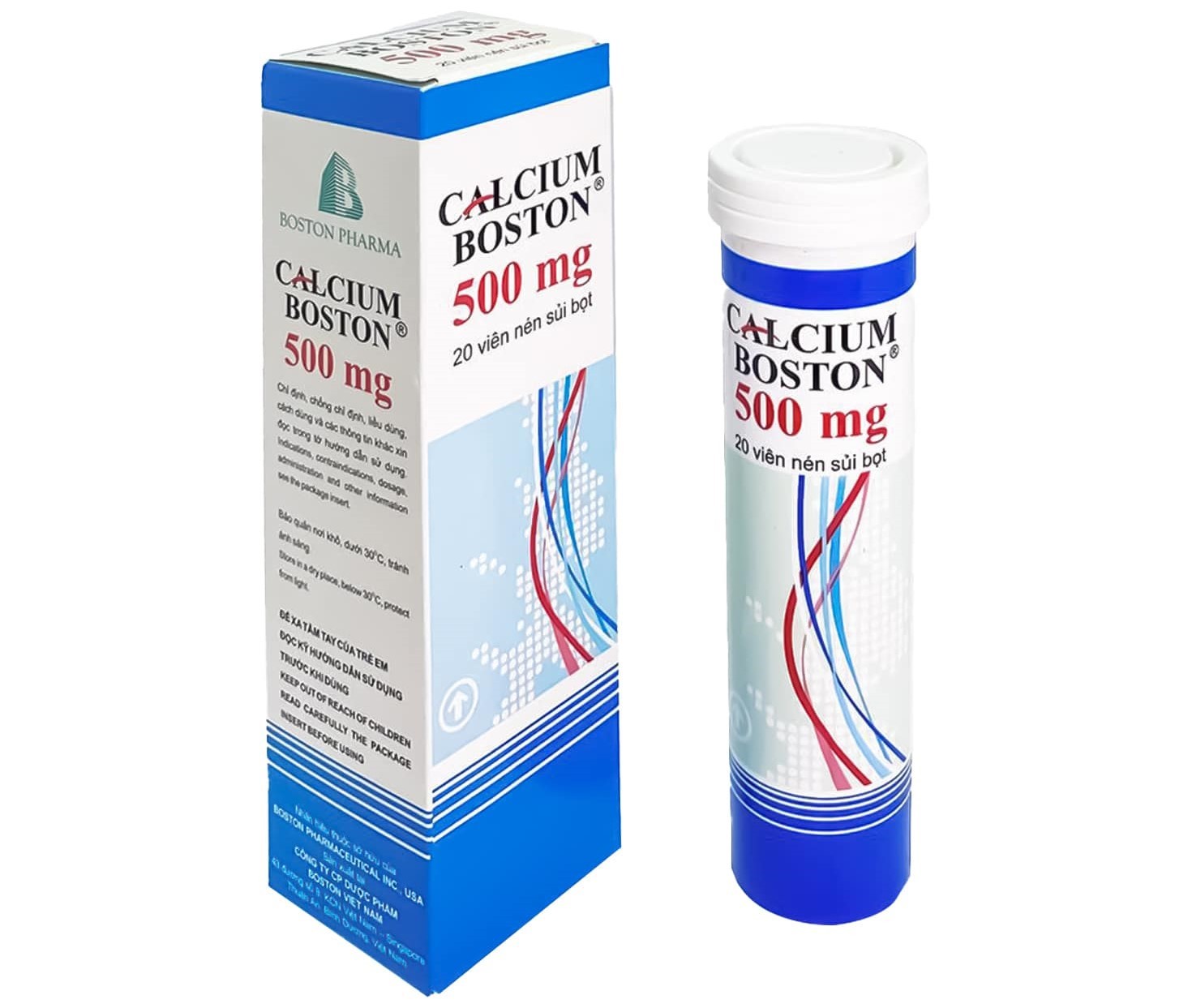 Calcium Boston được điều chế dưới dạng viên nén sủi bọt