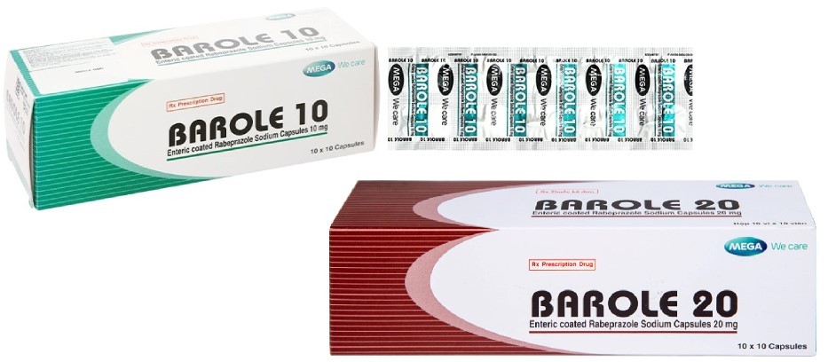 Barole là thuốc kê đơn, có 2 hàm lượng 10mg và 20mg