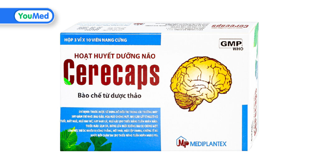 Cerecaps là thuốc gì? Công dụng, cách dùng và lưu ý khi dùng