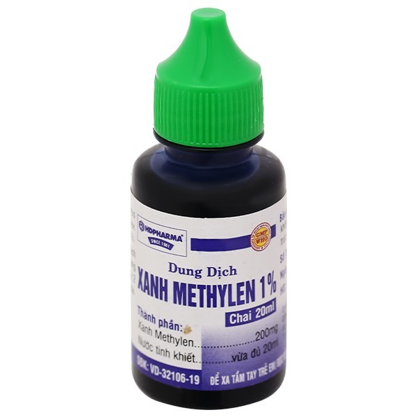 Xanh methylen thường được bôi lên nốt thủy đậu, nhằm sát trùng và giúp nốt thủy đậu mau đóng vảy