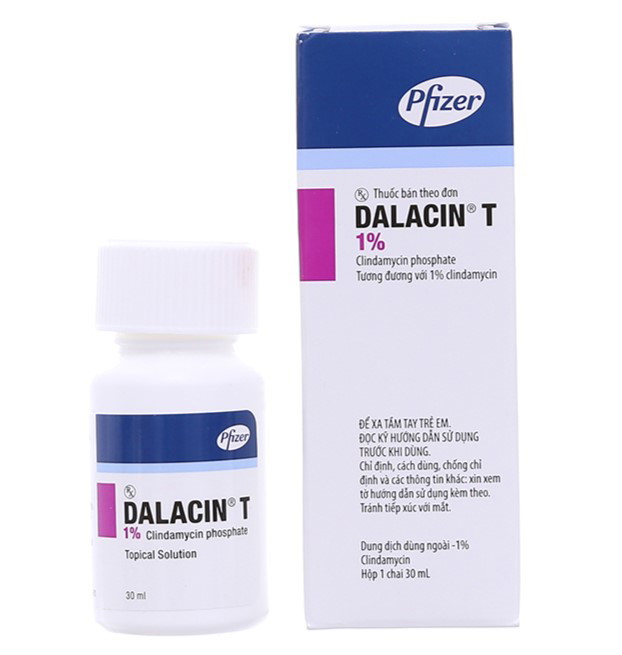 Dalacin T được dùng trong điều trị mụn trứng cá