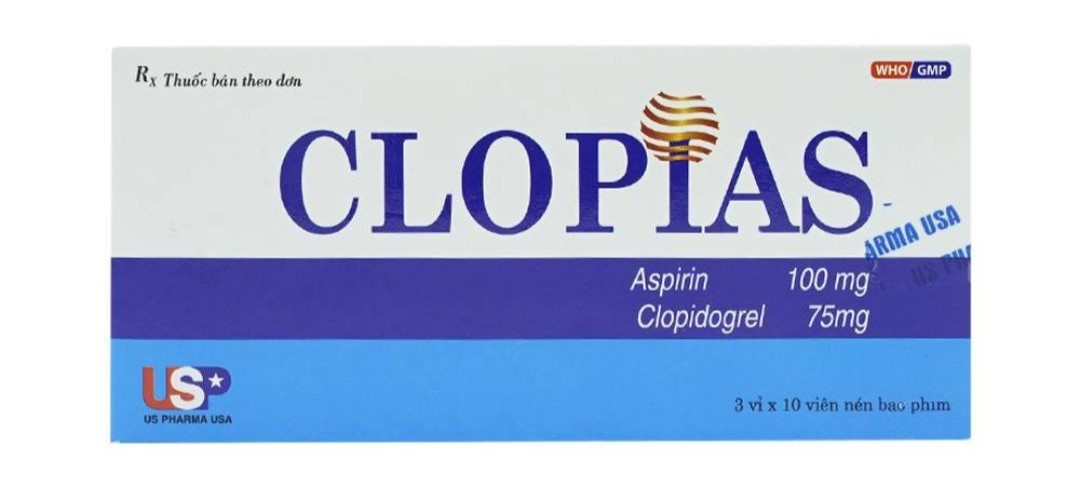 Clopias là thuốc kê đơn thường được dùng điều trị các bệnh tim mạch