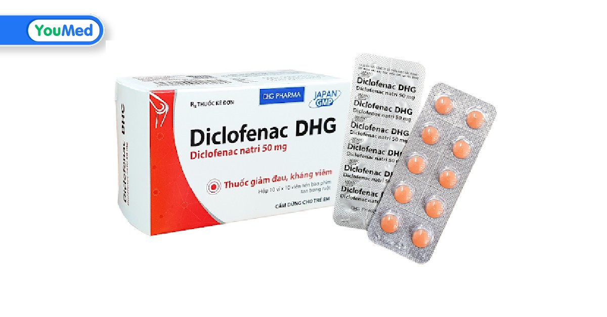 Diclofenac DHG là thuốc gì? Công dụng, cách dùng và lưu ý khi dùng ...