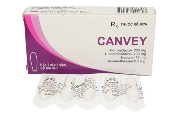 Viên đặt âm đạo Canvey là thuốc kê đơn trong điều trị viêm âm đạo